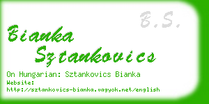 bianka sztankovics business card